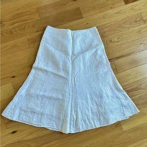 Banana Republic Flare skirt mid length 100% linen size 8